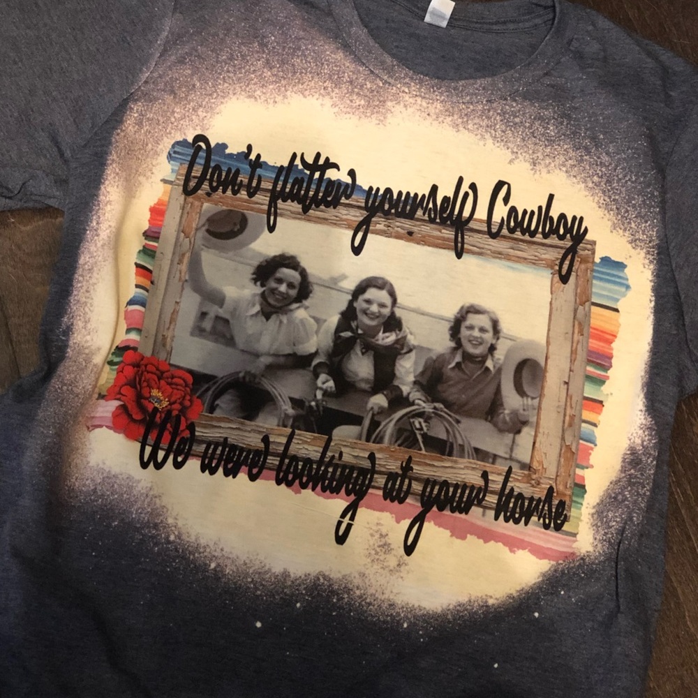 Bleached Out Rodeo Cowgirl Tee